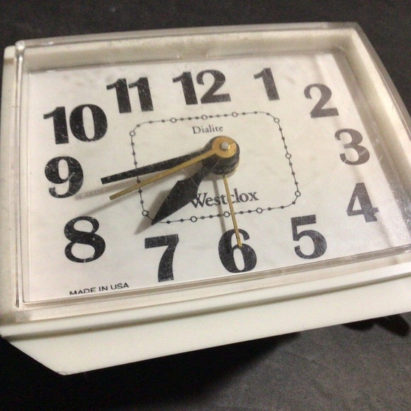 Vintage Westclox DIALITE Electric Alarm Clock Model 22090-22540 Made in USA M2 - Picture 9 of 10